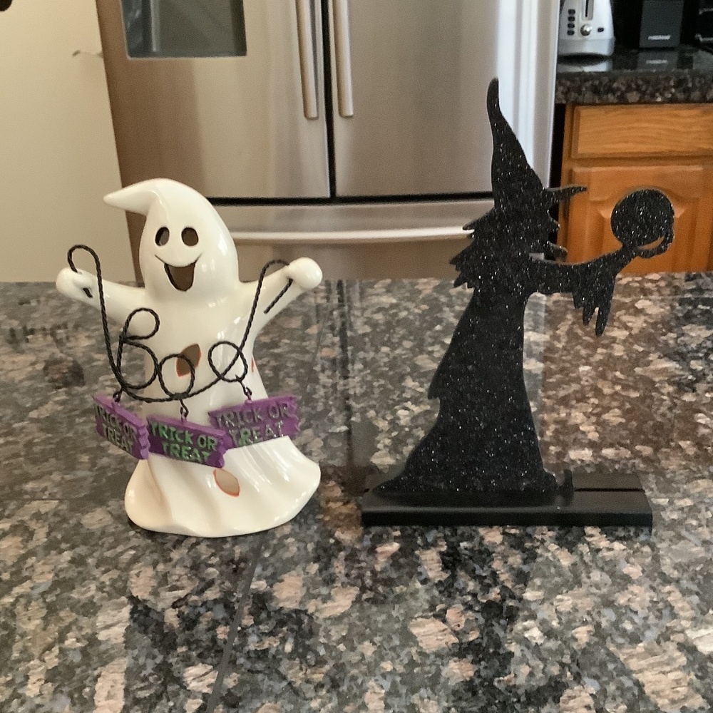 Halloween Decorations- Ghost and Witch